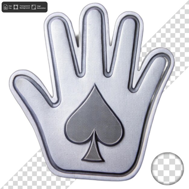 Patch de conception à la main brodée avec une bêche