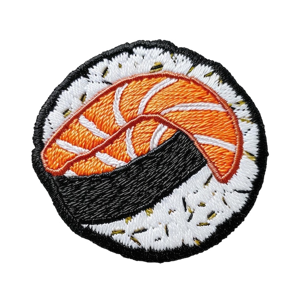 PSD un patch noir et blanc avec un pain dessus