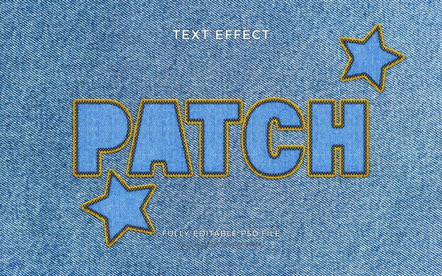 PSD patch-texteffekt