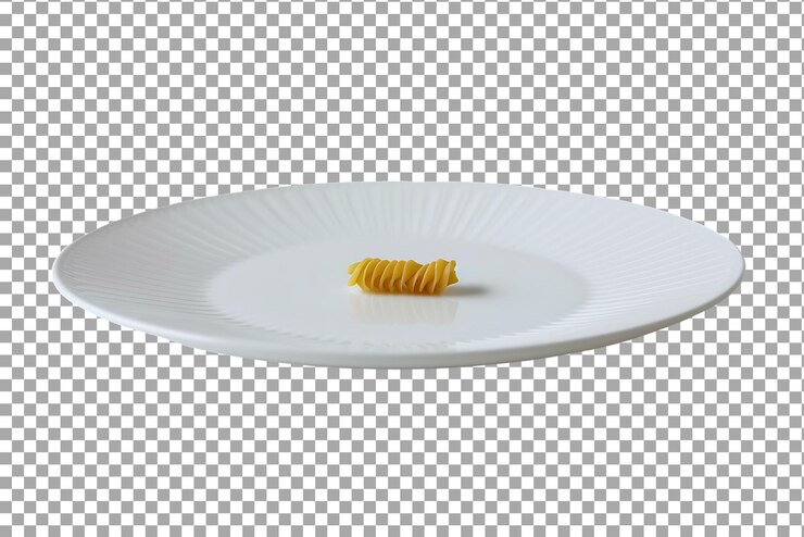 PSD pâtes dans une plaque png isolée sur un fond transparent