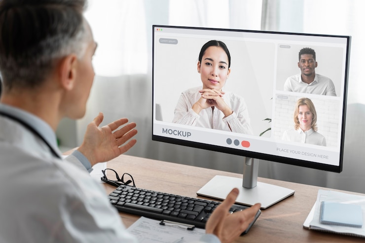 PSD patient hat videoanruf mit arzt