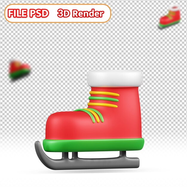 Patín de hielo 3D