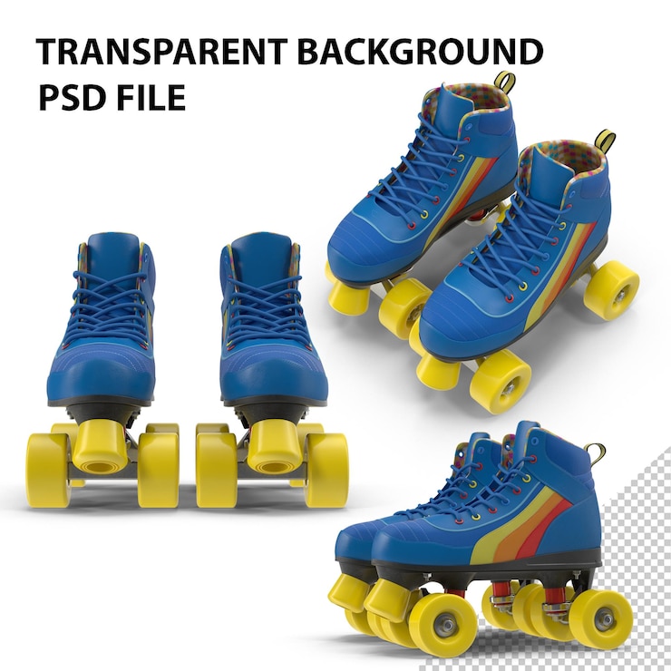 PSD patines de patinaje sobre ruedas png
