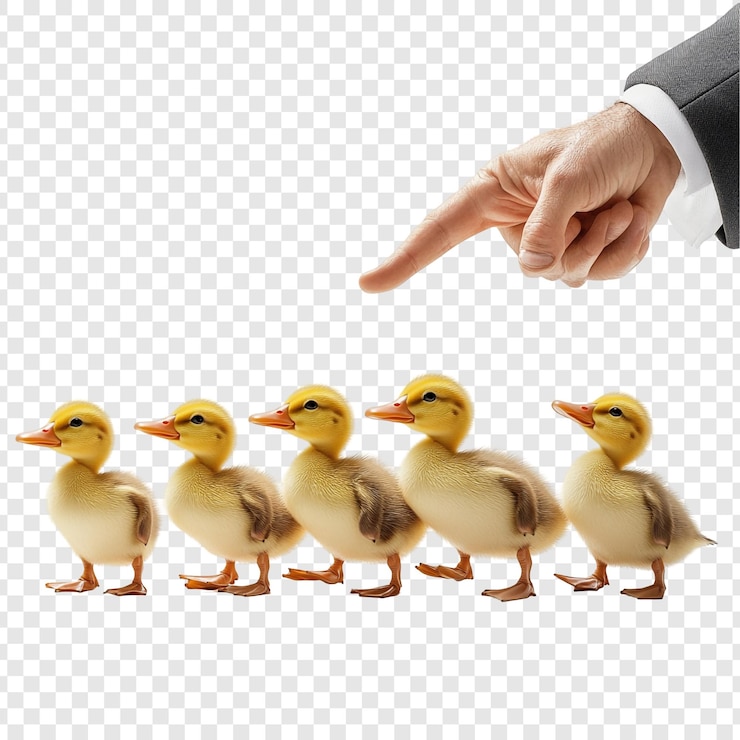 PSD patinhos em fila