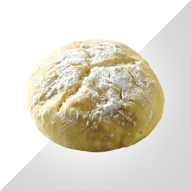 une pâtisserie avec du sucre en poudre et une image d'un bagel