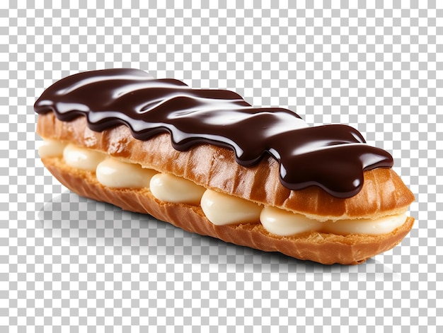 PSD pâtisserie éclair français isolé sur fond transparent png psd