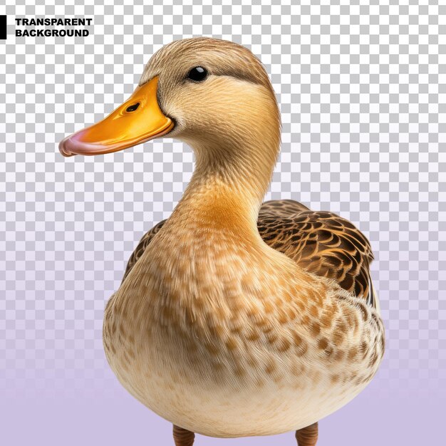 PSD pato em fundo transparente