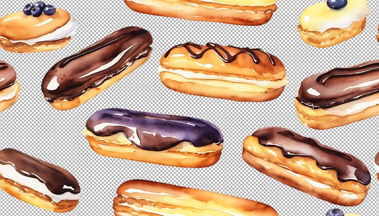 PSD el patrón de las acuarelas eclairs
