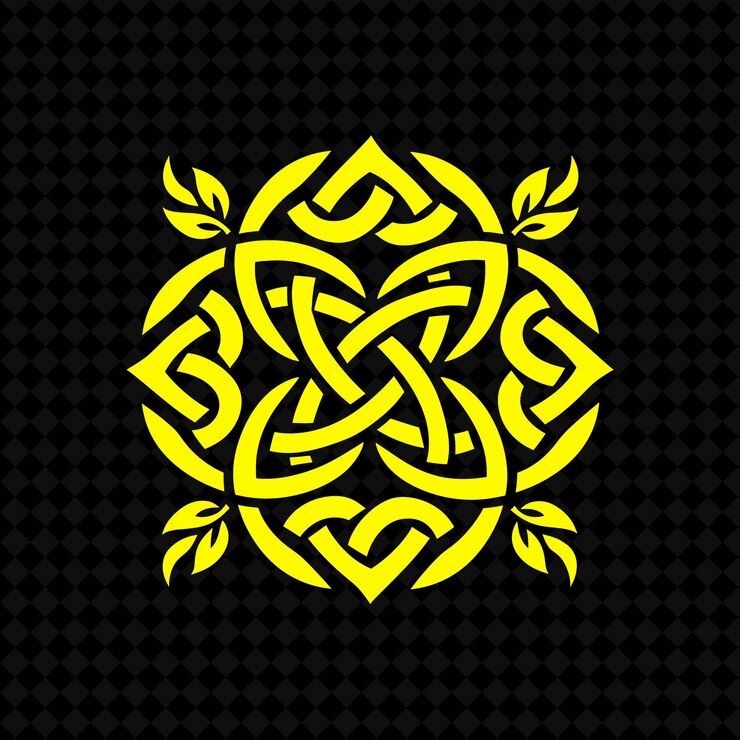 PSD un patrón amarillo y negro del año