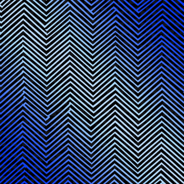Patrón aristocrático de herringbone con icono de luna y zigzag L Arte de contorno abstracto inspirado en la naturaleza