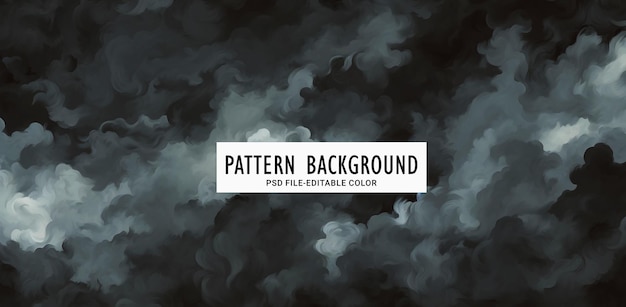 PSD patrón de camuflaje gris y blanco al estilo de las nubes atmosféricas fondo artístico oscuro