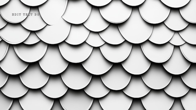 Patrón de círculos monocromáticos abstractos que se superponen