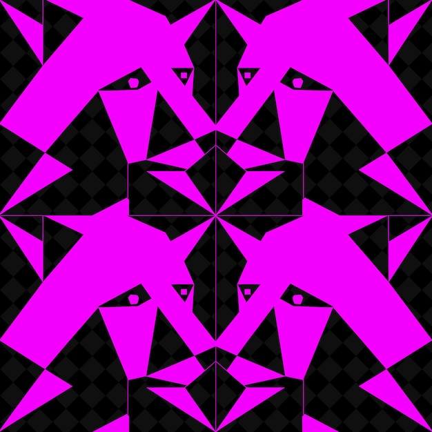 PSD un patrón en forma de diamante púrpura y negro con ojos y ojos