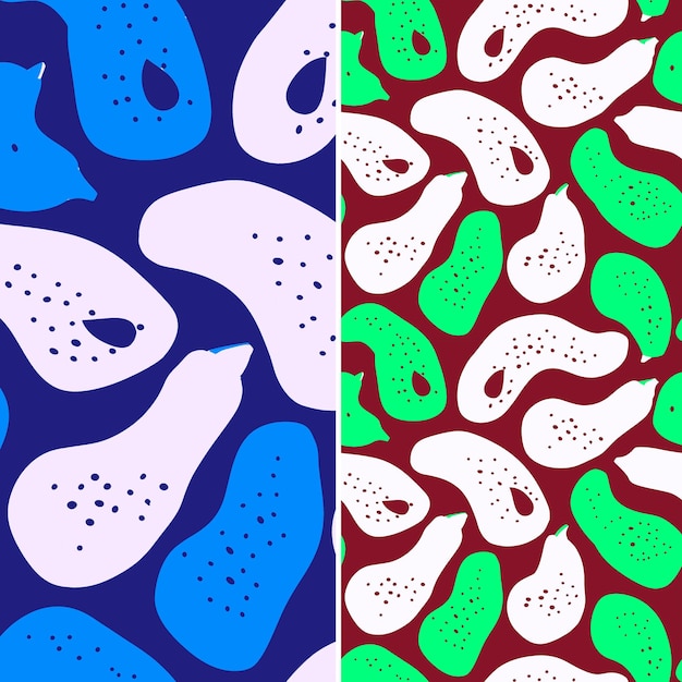 Patrón de frutas tropicales Vibrante y versátil Decoración para el hogar y diseño de impresión vectorial de moda