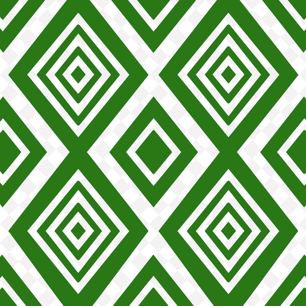 Un patrón geométrico verde y blanco con los cuadrados blancos en el fondo verde