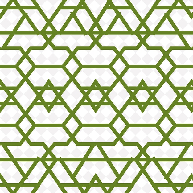 PSD un patrón geométrico verde con una estrella blanca en el fondo verde