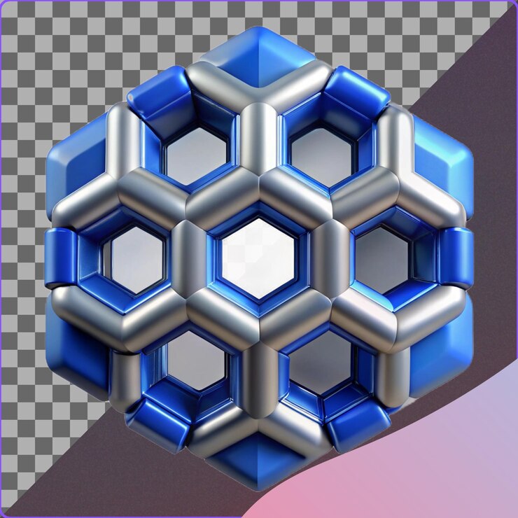 PSD patrón hexagonal geométrico abstracto
