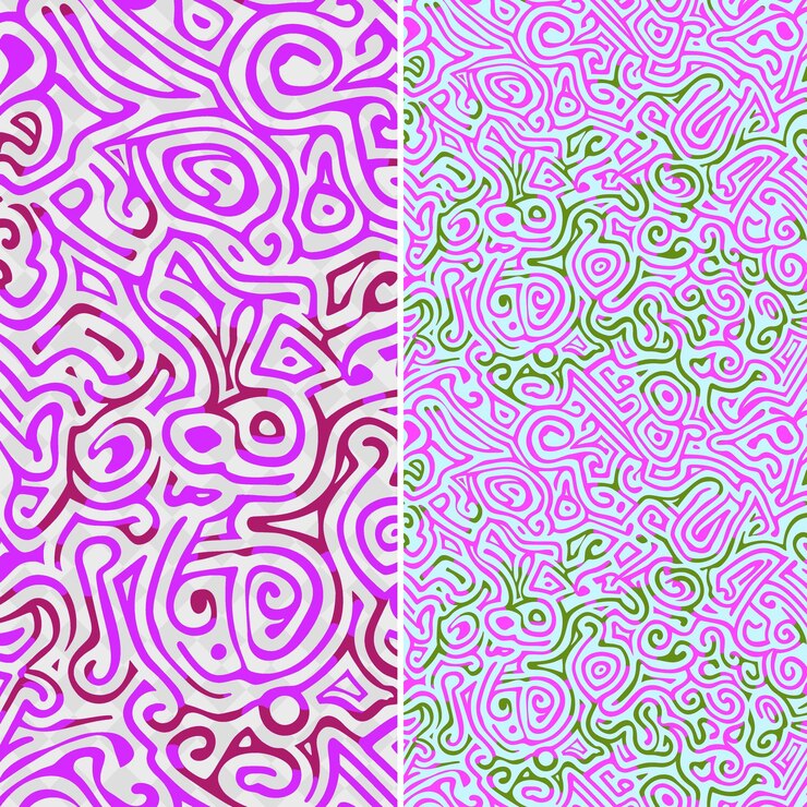 PSD patrón de mandala indio creado con curvas intrincadas y vector geométrico abstracto creativo de loo