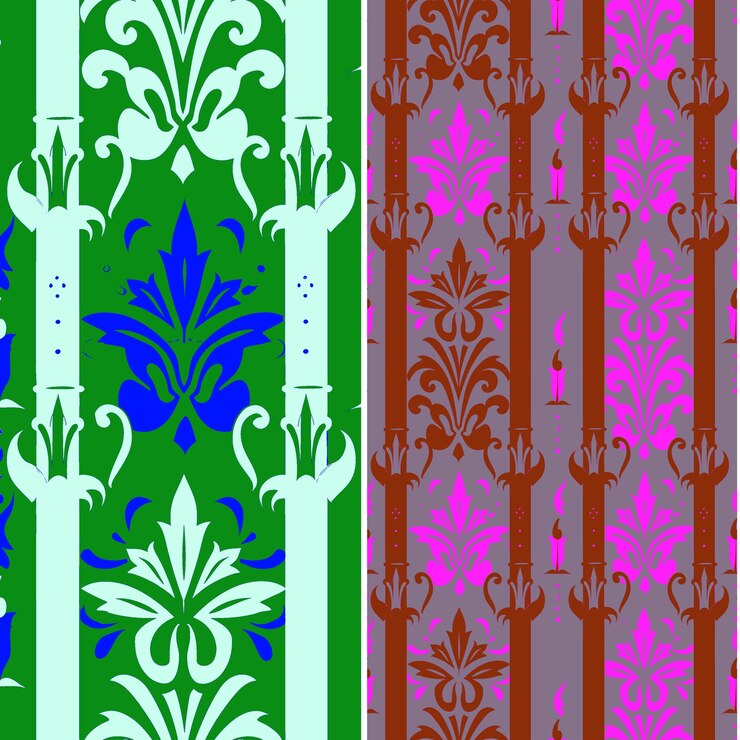 PSD un patrón de papel tapiz colorido con un diseño de la colección de la colección