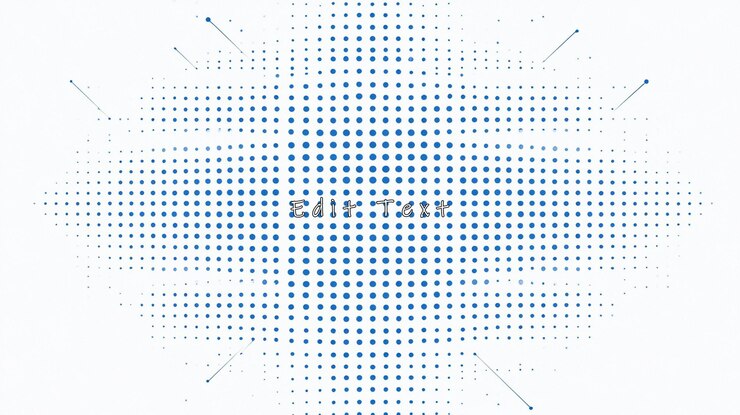 PSD patrón de puntos azules abstractos que se irradian hacia afuera