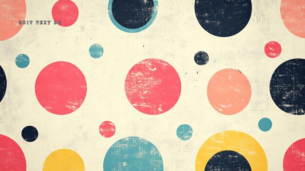 Patrón de puntos de polca coloridos en un fondo texturizado 1