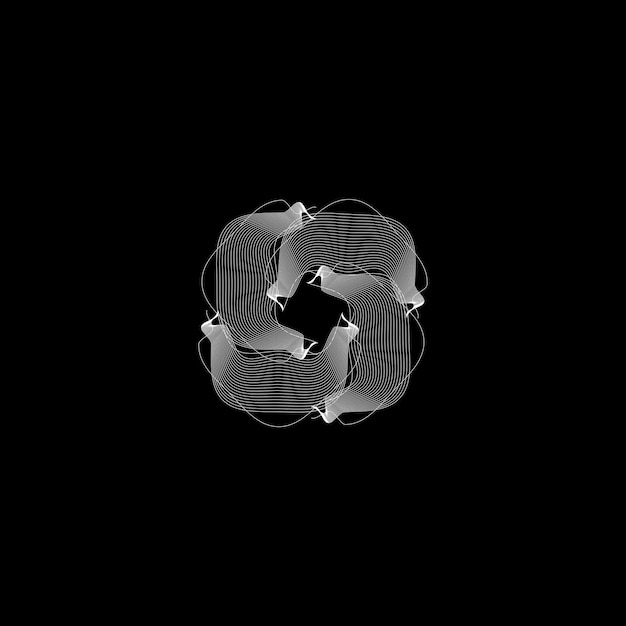 Patrón de remolino geométrico abstracto