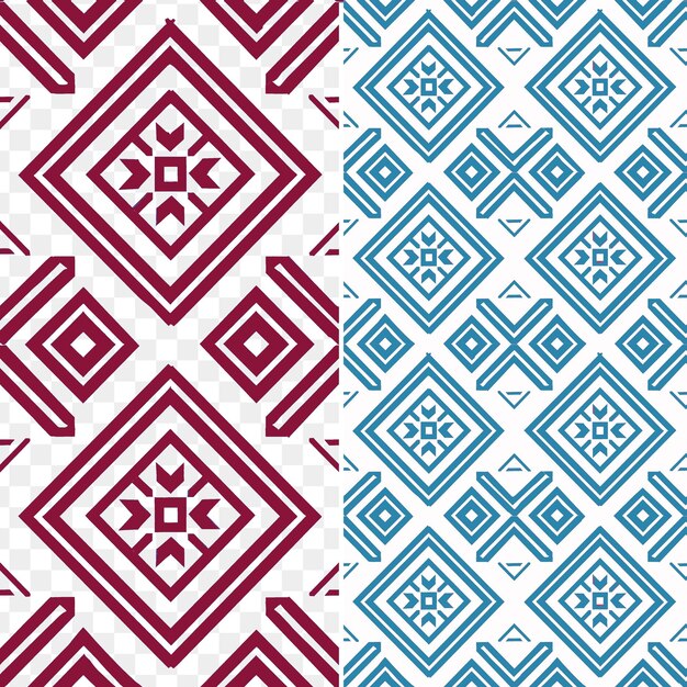 PSD patrones de acolchado marrón jamaicano con formas geométricas y azulejos sin costuras arte antiguo tradicional