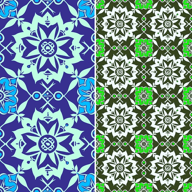 PSD patrones de batik indonesios con intrincados vectores geométricos abstractos creativos de flores y plantas mo