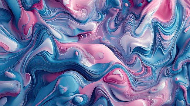 Patrones giratorios abstractos en tonos rosados y azules