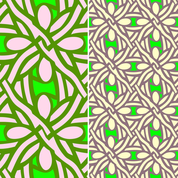 PSD patrones irlandeses con nudos celtas espirales y triskeles con diseños abstractos tradicionales de png
