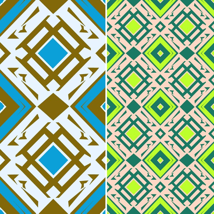 PSD patrones de litema swazi con diamantes, triángulos y cuadrados sh png diseños abstractos tradicionales