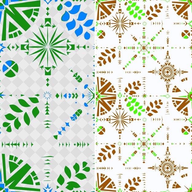 Patrones de pintura de huevos rumanos con intrincados vectores geométricos abstractos y creativos