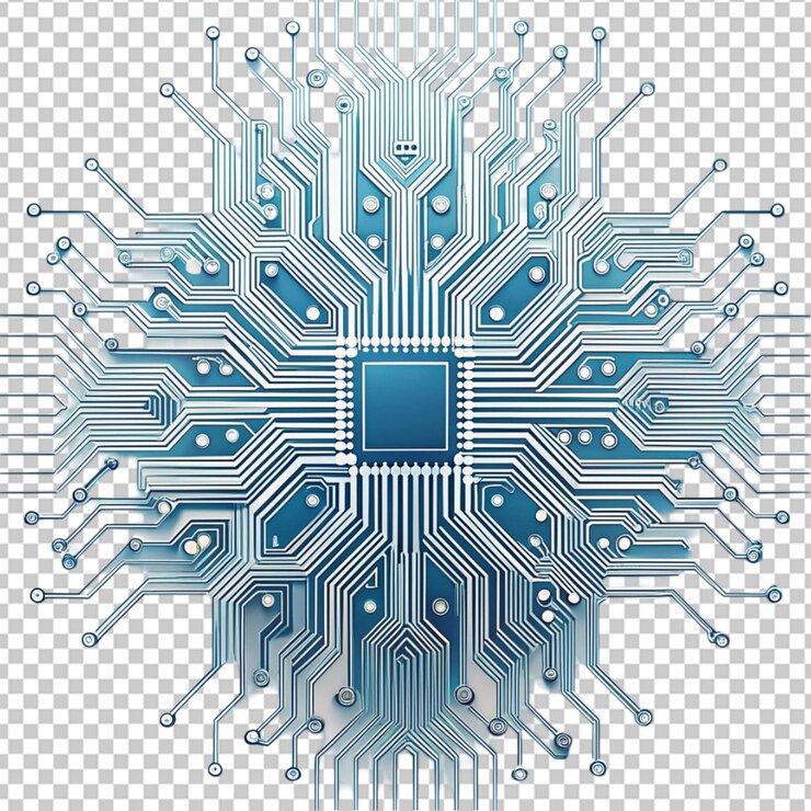 PSD patrones de placas de circuitos de inteligencia artificial