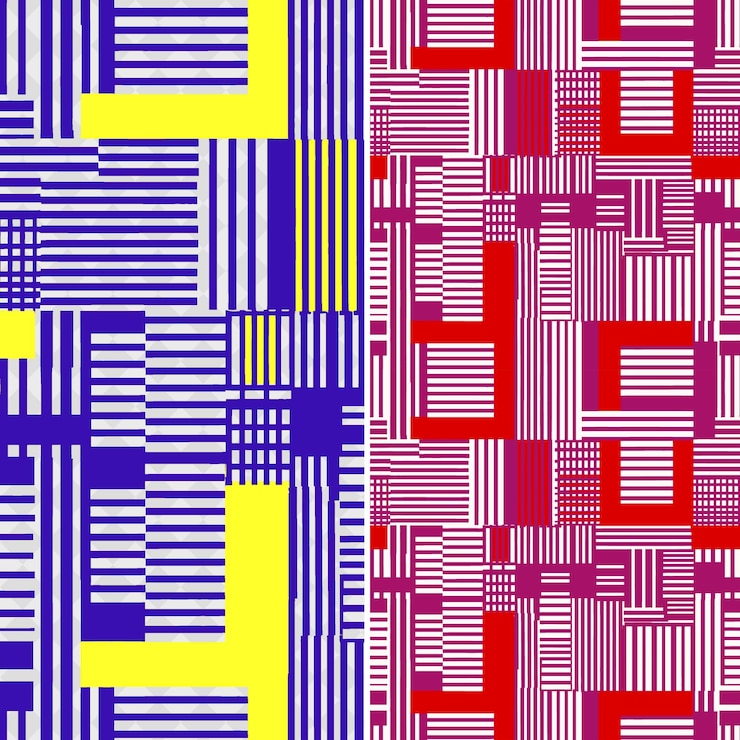 PSD patrones de rayas con formas geométricas y delineados en rec creative abstract geometric vector