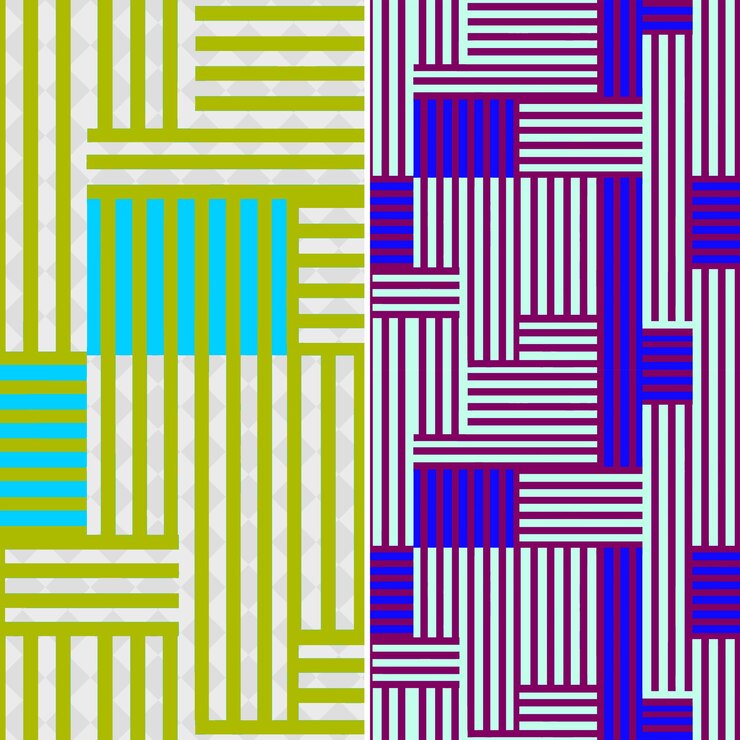 PSD patrones de rayas con formas geométricas y delineados en rec creative abstract geometric vector