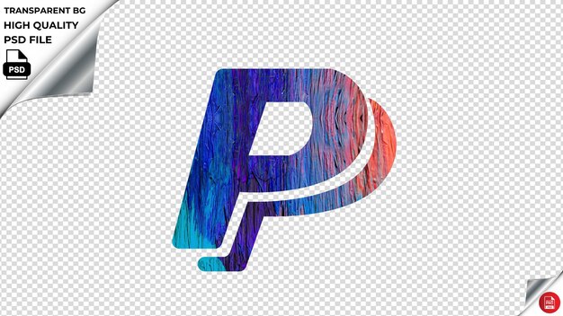 PSD paypal peint à peinture sur le mur psd transparent