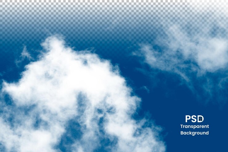 PSD le paysage fantastique des nuages, la fumée et le brouillard