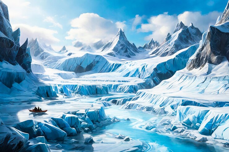 Le paysage gelé