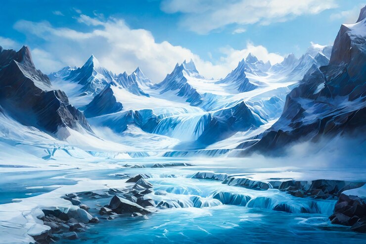 Le paysage gelé