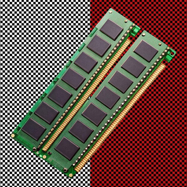 PSD pc ram sur un fond transparent