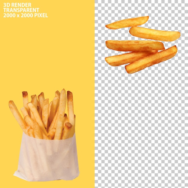 PD di patatine fritte fresche per manifesti e striscioni