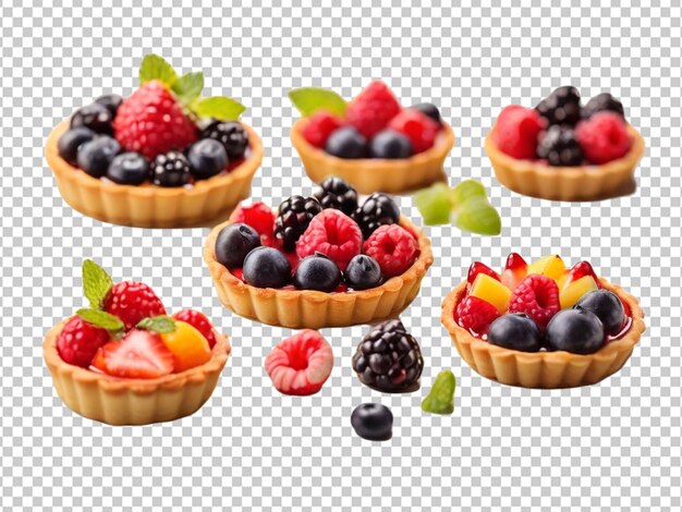 PSD pd de tartes de fruits frais sur fond transparent