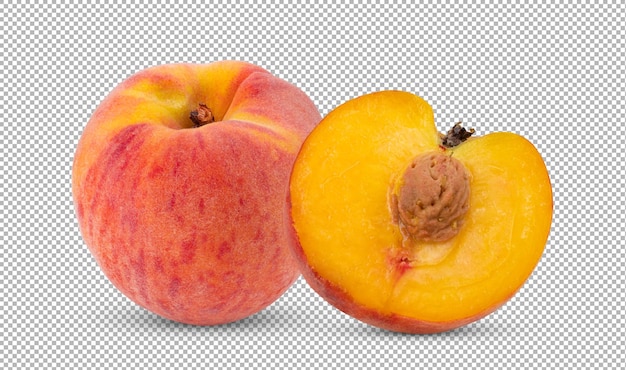 Peach Fruit Isolé