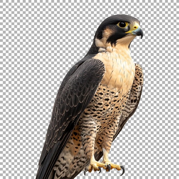 Peales halcón pájaro en fondo transparente Ai generado