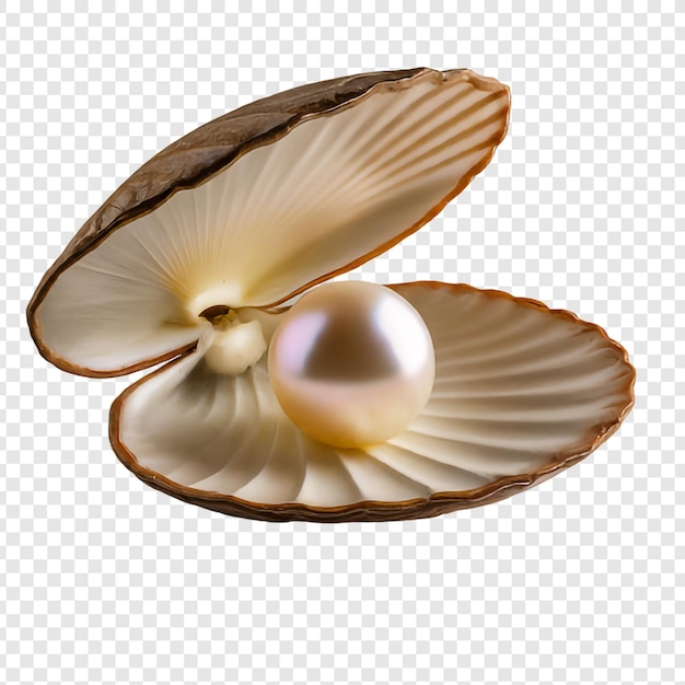 PSD pearl et shell png isolés sur un fond transparent premium psd