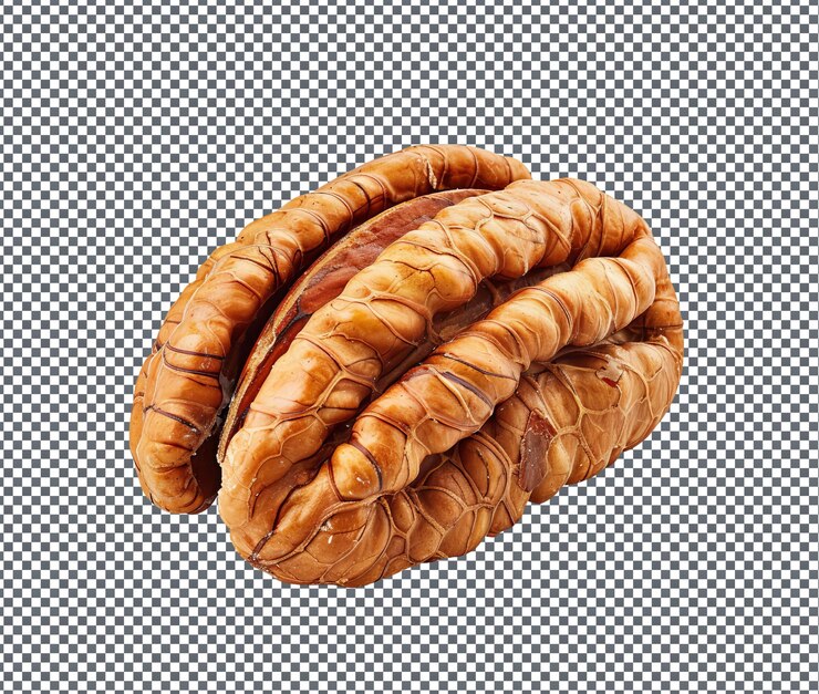 PSD pecan dulce aislado sobre un fondo transparente