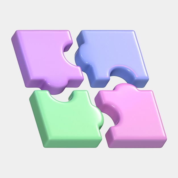 Peças de quebra-cabeça 3D