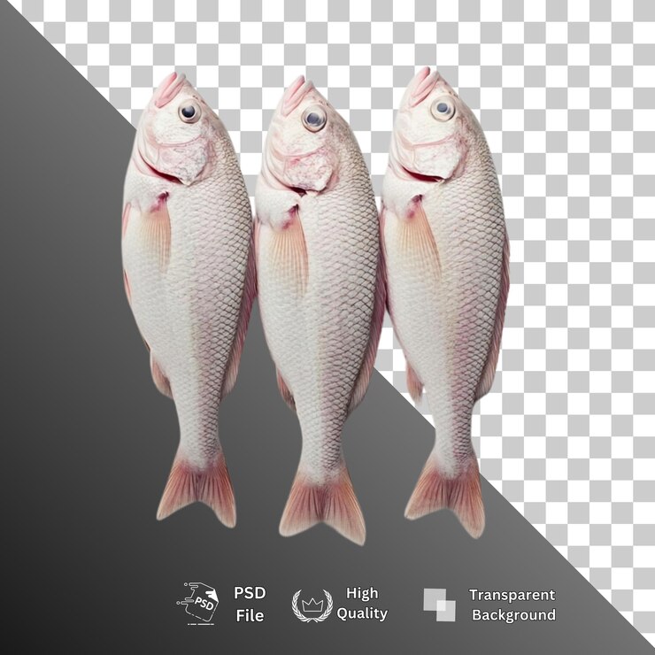 PSD peces aislados sobre un fondo transparente