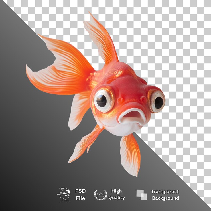 PSD peces aislados sobre un fondo transparente