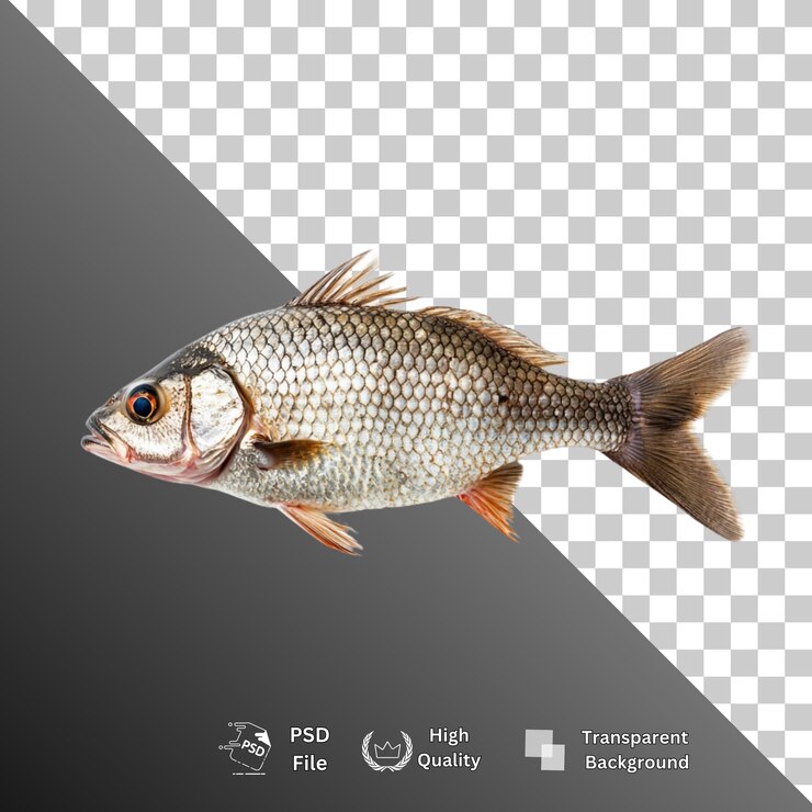 PSD peces aislados sobre un fondo transparente
